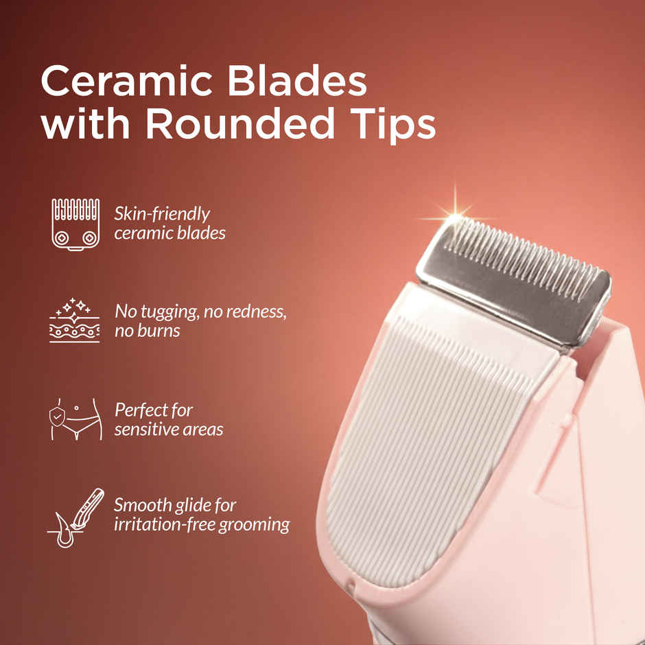 Azah Rechargeable Face, Body & Bikini Trimmer for Women