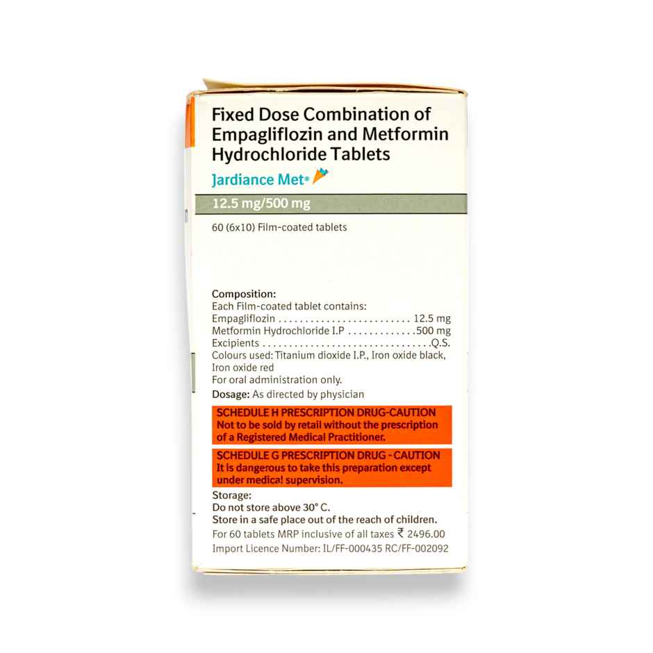 Jardiance Met 12.5mg/500mg Tablet
