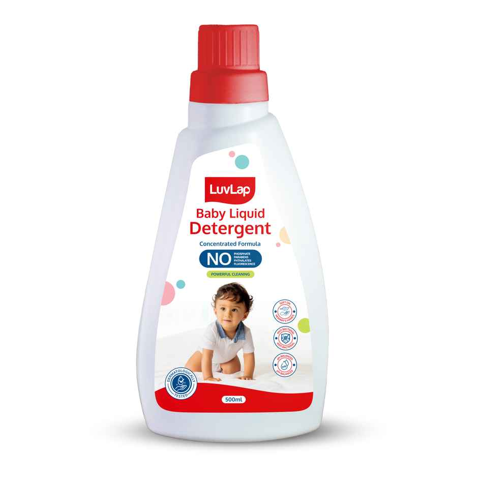 LuvLap Baby Laundry Detergent Bottle-  Safe for baby skin, Enriched in Aloe Vera   