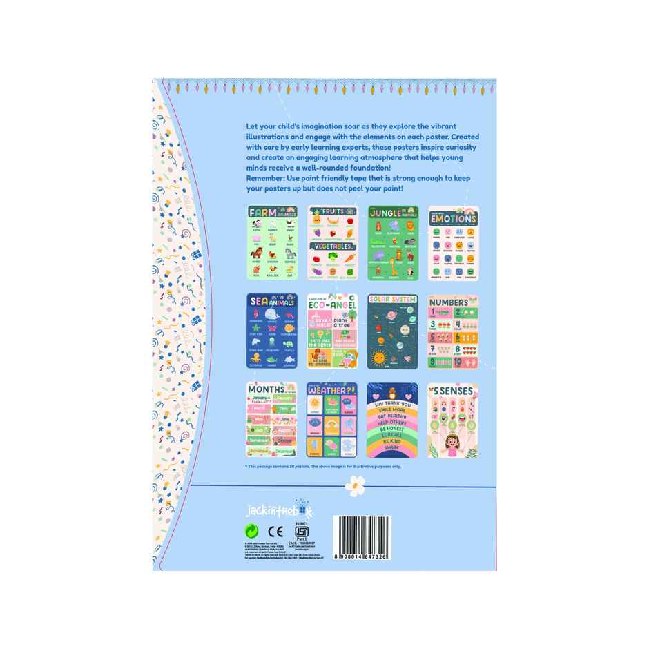 Jackinthebox Pre K Poster - Boho - Great For Gifting