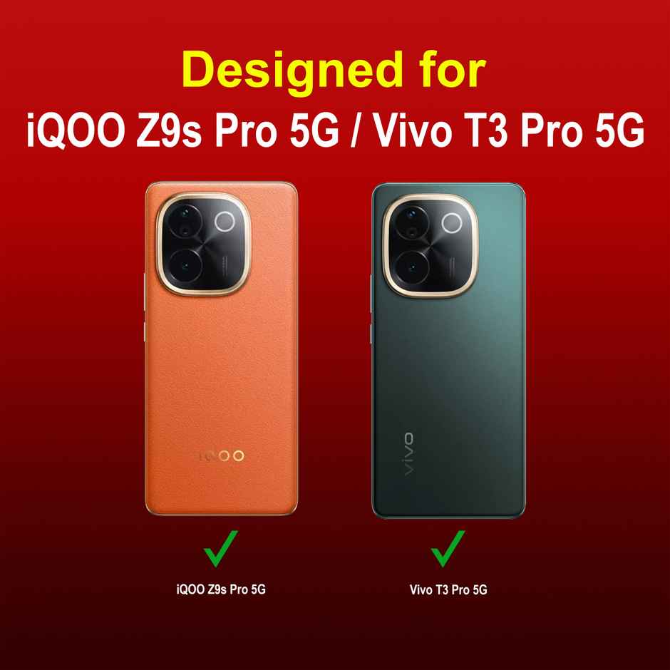 Zapcase Back Cover for iQOO Z9s Pro 5G | Magic-Red