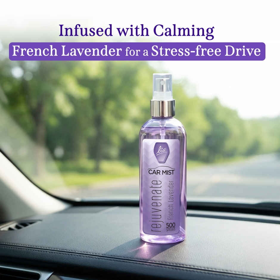 Lia French Lavender Car Mist/Spray | Long Lasting Air Freshener for Car | From House of Cycle