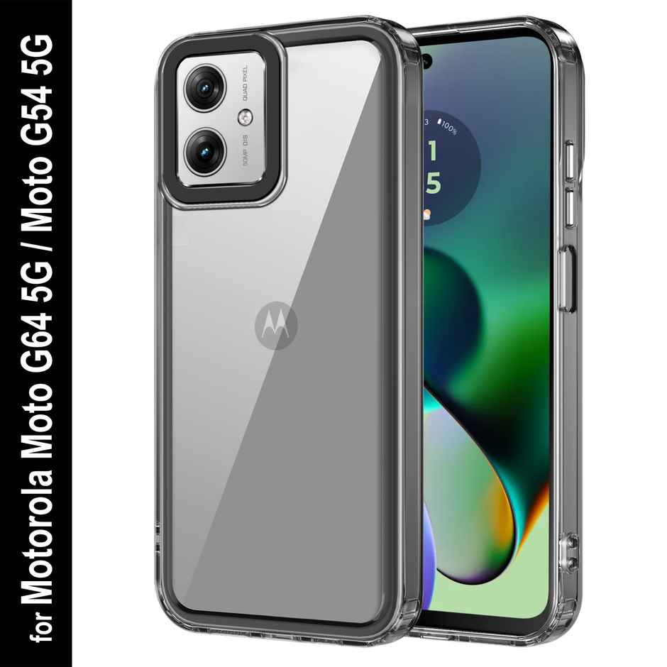 Zapcase Back Cover for Motorola g64 5G | Moto g64 5G | Space-Black