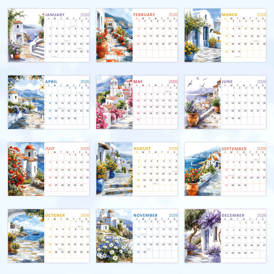 Desk Calendar 2026 Euro Wanderer