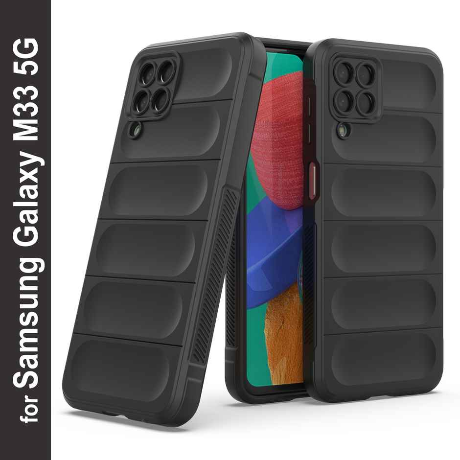 Zapcase Back Cover for Samsung Galaxy M33 5G | Magic-Black