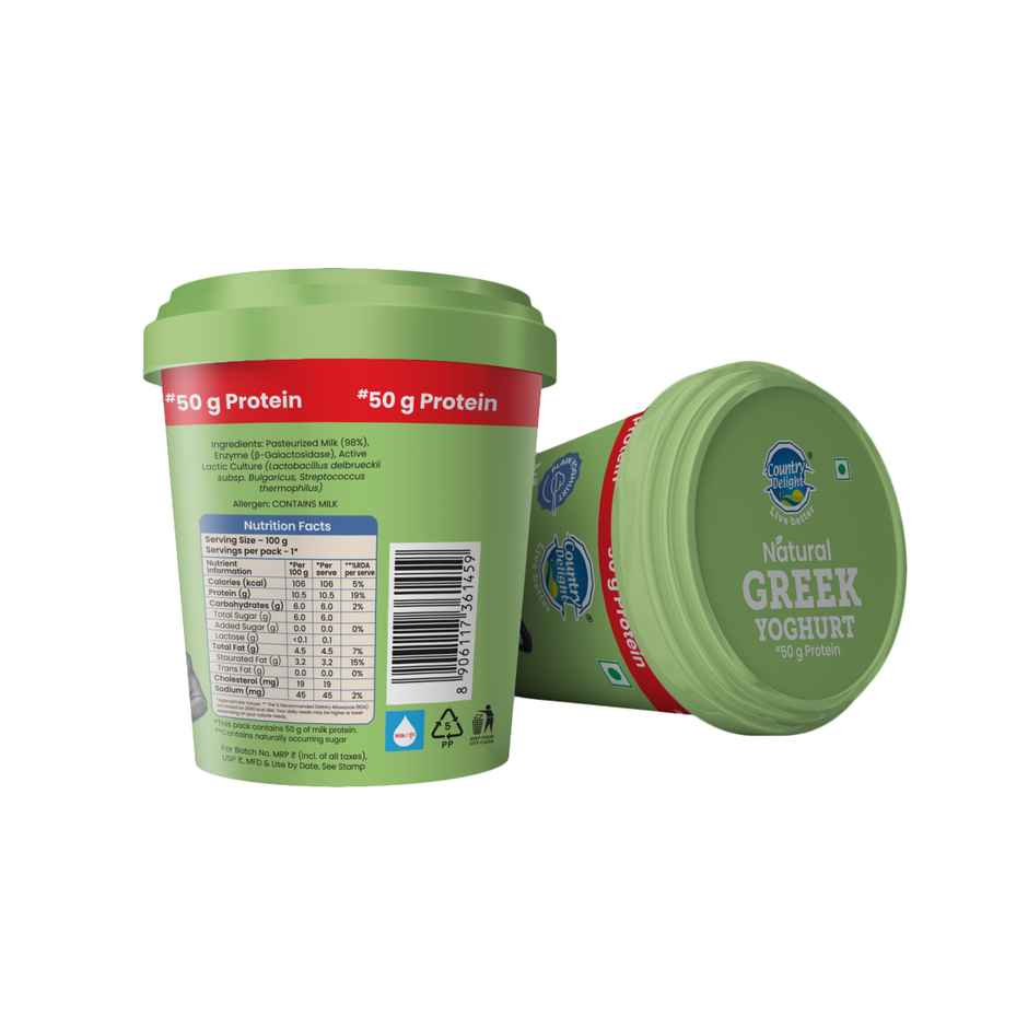 Country Delight 50g Protein Natural Greek Yoghurt