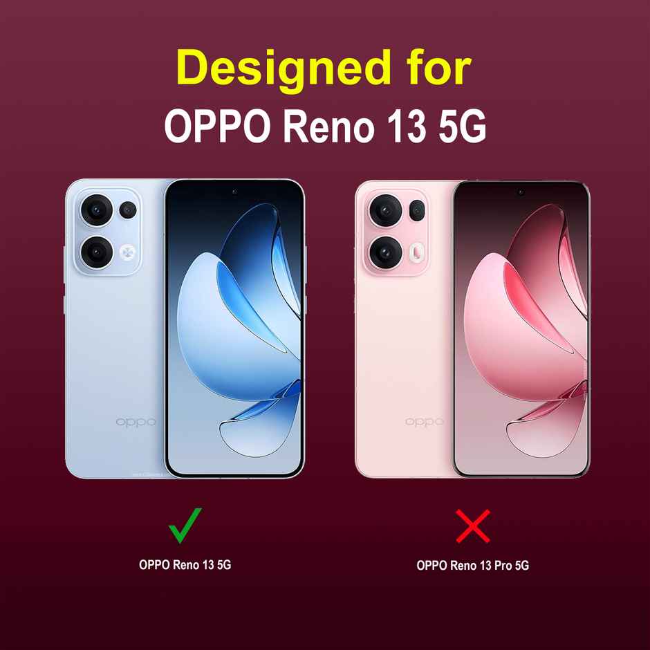 Zapcase Back Cover for OPPO Reno 13 5G | Magic-Plum