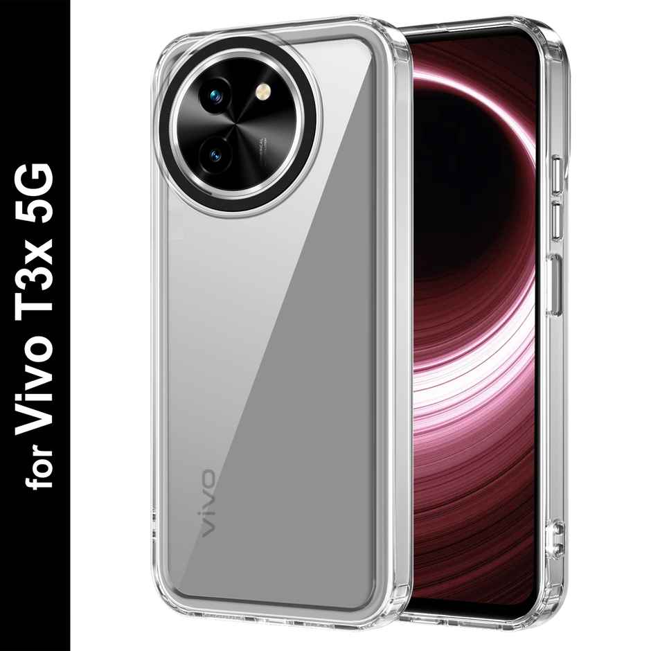 Zapcase Back Cover for Vivo T3x 5G | Space-Clear