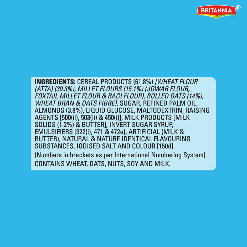 Britannia Nutrichoice Almond And Oats Milk Biscuits | Maida-Free And Trans Fat-Free