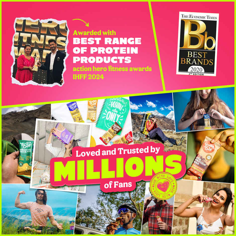 Yoga Bar 26g Protein Shake Double Chocolate, No Added Sugar, Rich In Calcium, Low Fat, 210 Calories