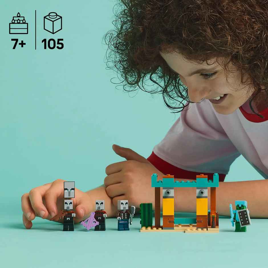 LEGO Minecraft The Illager Desert Patrol Gaming Kit for Kids 21267