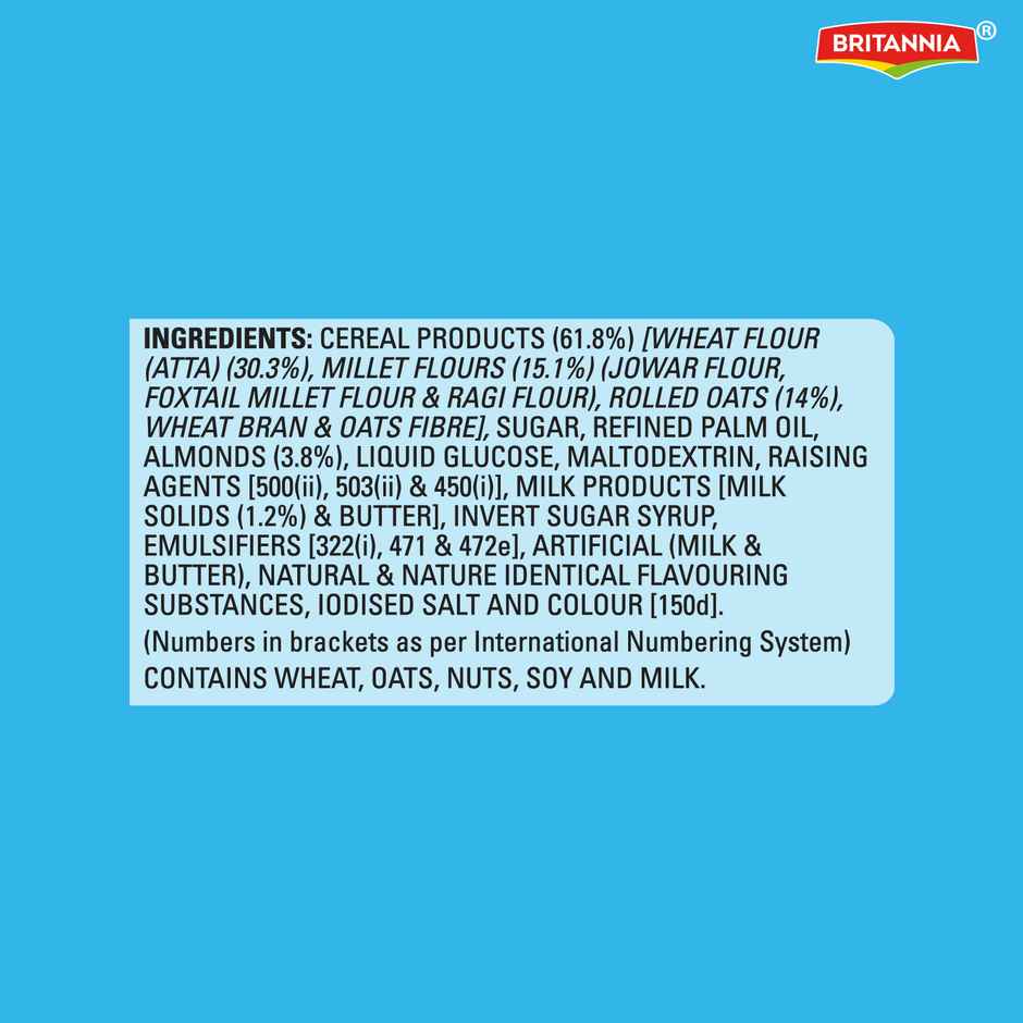 Britannia Nutrichoice Almond And Oats Milk Biscuits | Maida-Free And Trans Fat-Free