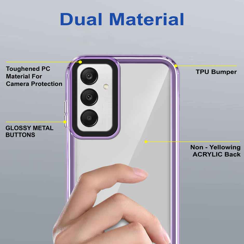 Zapcase Back Cover for Samsung Galaxy F15 5G | Space-Purple