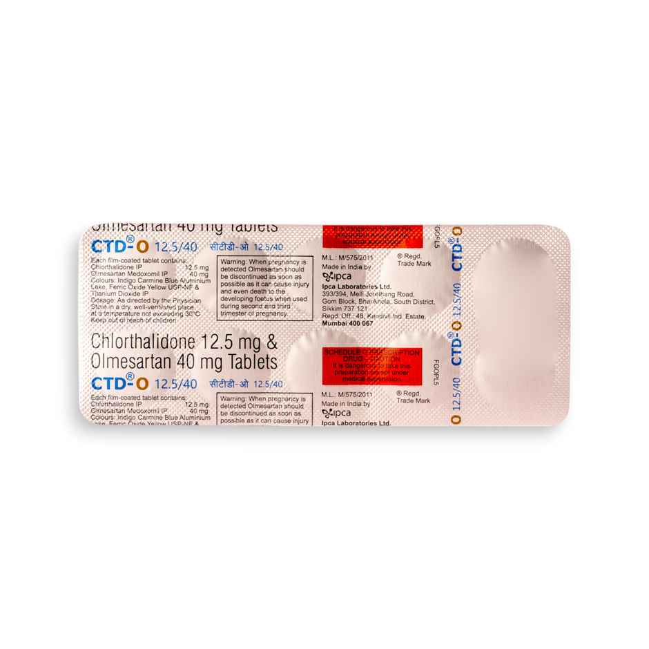 CTD-O 12.5/40 Tablet
