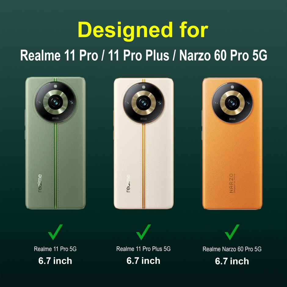 Zapcase Back Cover for Realme 11 Pro | Realme 11 Pro Plus 5G | Magic-DarkGreen