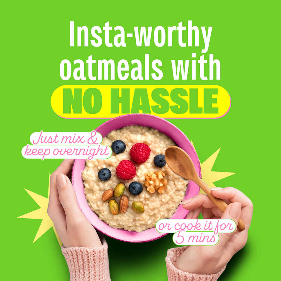 Yogabar 26g High Protein Oats| Kesar Pista Kulfi | No Refined Sugar