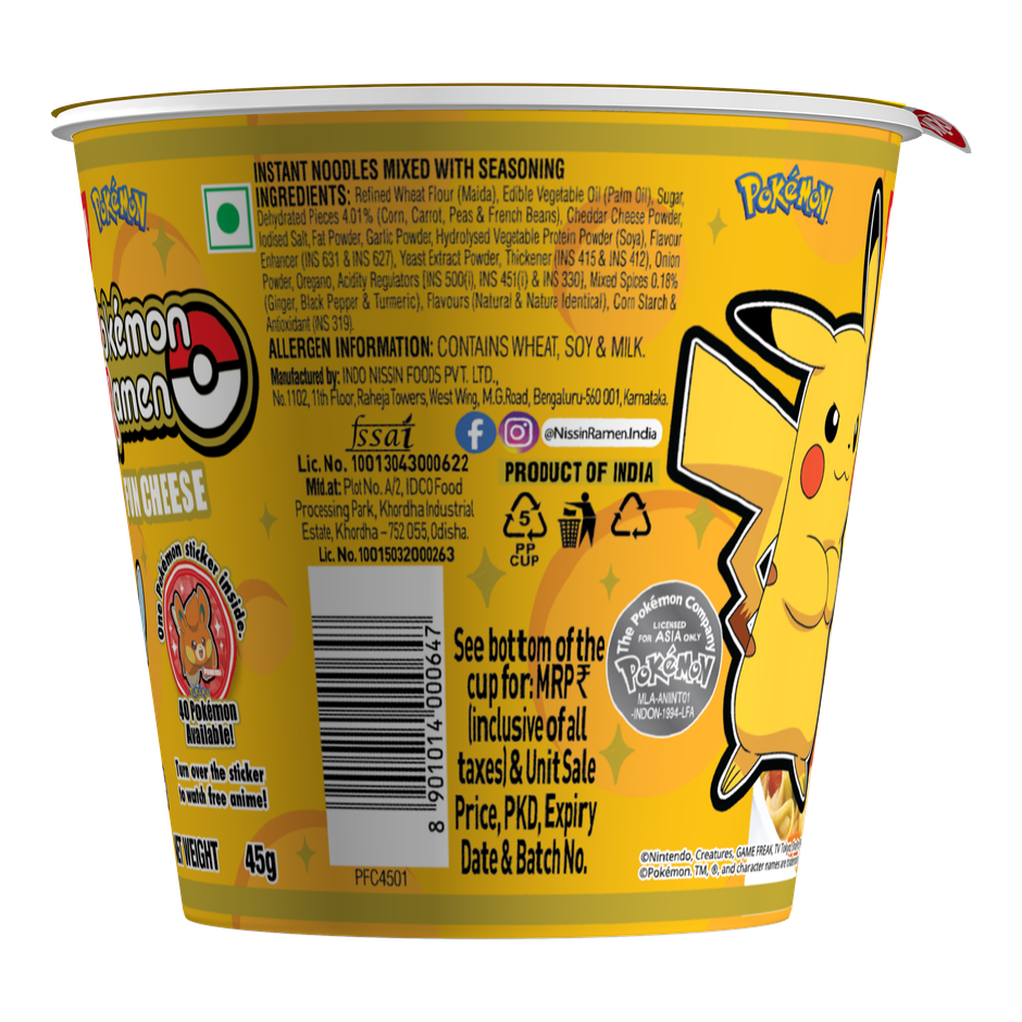 Nissin Pokemon Ramen - Fun Cheese Cup Noodles