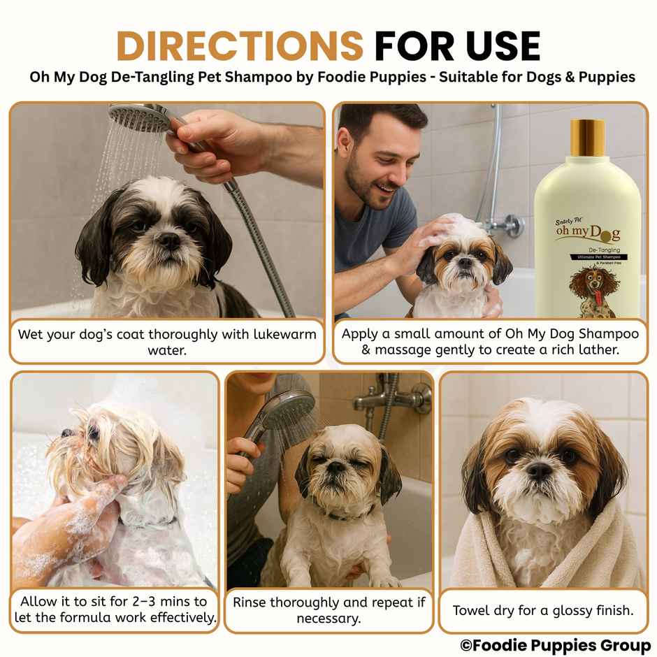 Foodie Puppies Detangling Shampoo for Dogs and Puppies
