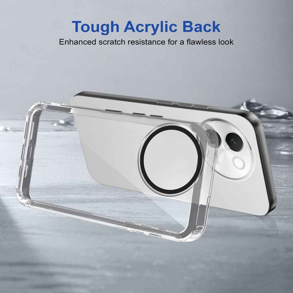 Zapcase Back Cover for Vivo V30e 5G | Space-Clear