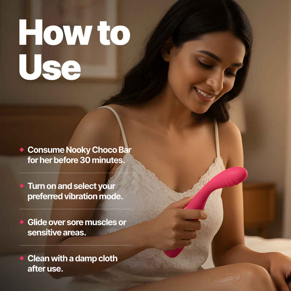 Nooky Blush 2 in 1 Intimacy Kit Womens Massager and Aphrodisiac Chocolate