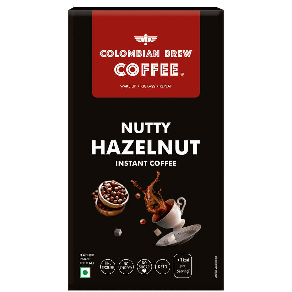Colombian Brew Hazelnut Instant Coffee | 20 Sachets