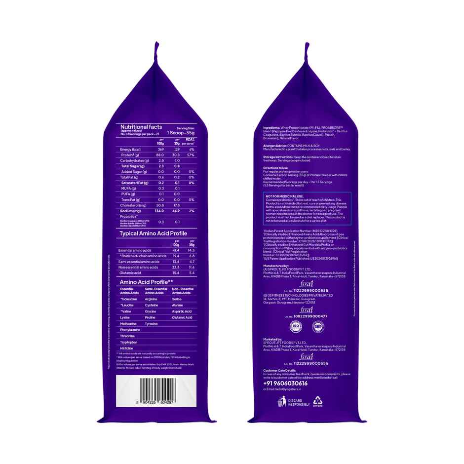 Yogabar Whey Protein Isolate