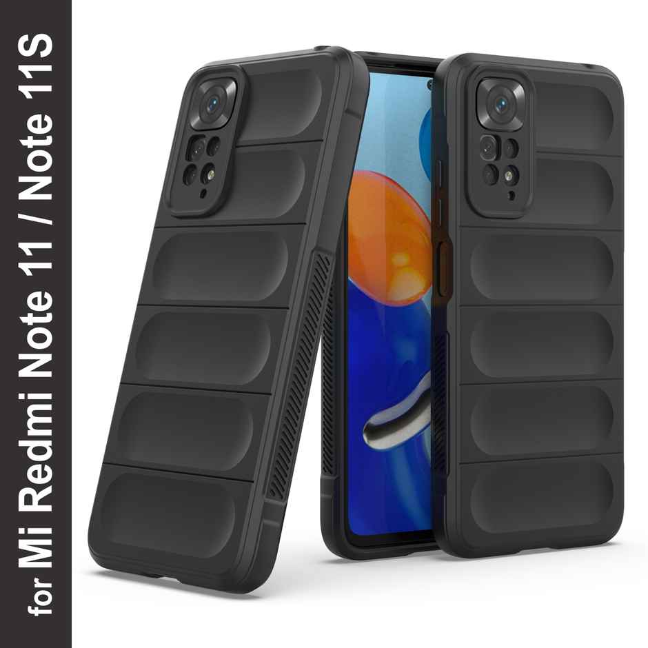 Zapcase Back Cover for Mi Redmi Note 11 | Mi Redmi Note 11s | Magic-Black