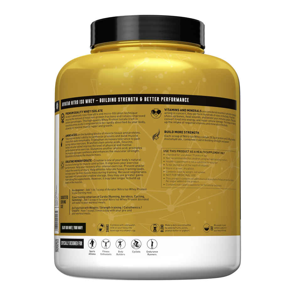 Avvatar Nitro Iso Whey Malai Kulfi