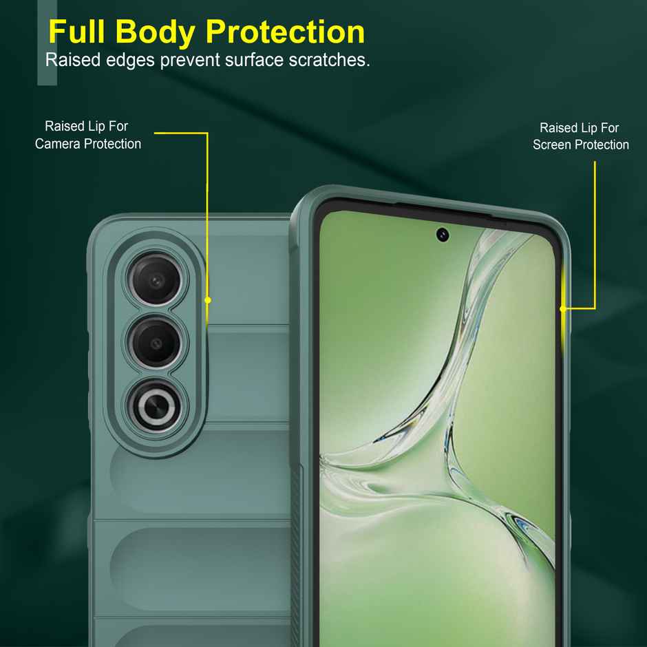 Zapcase Back Cover for OPPO K12x 5G | Magic-DarkGreen