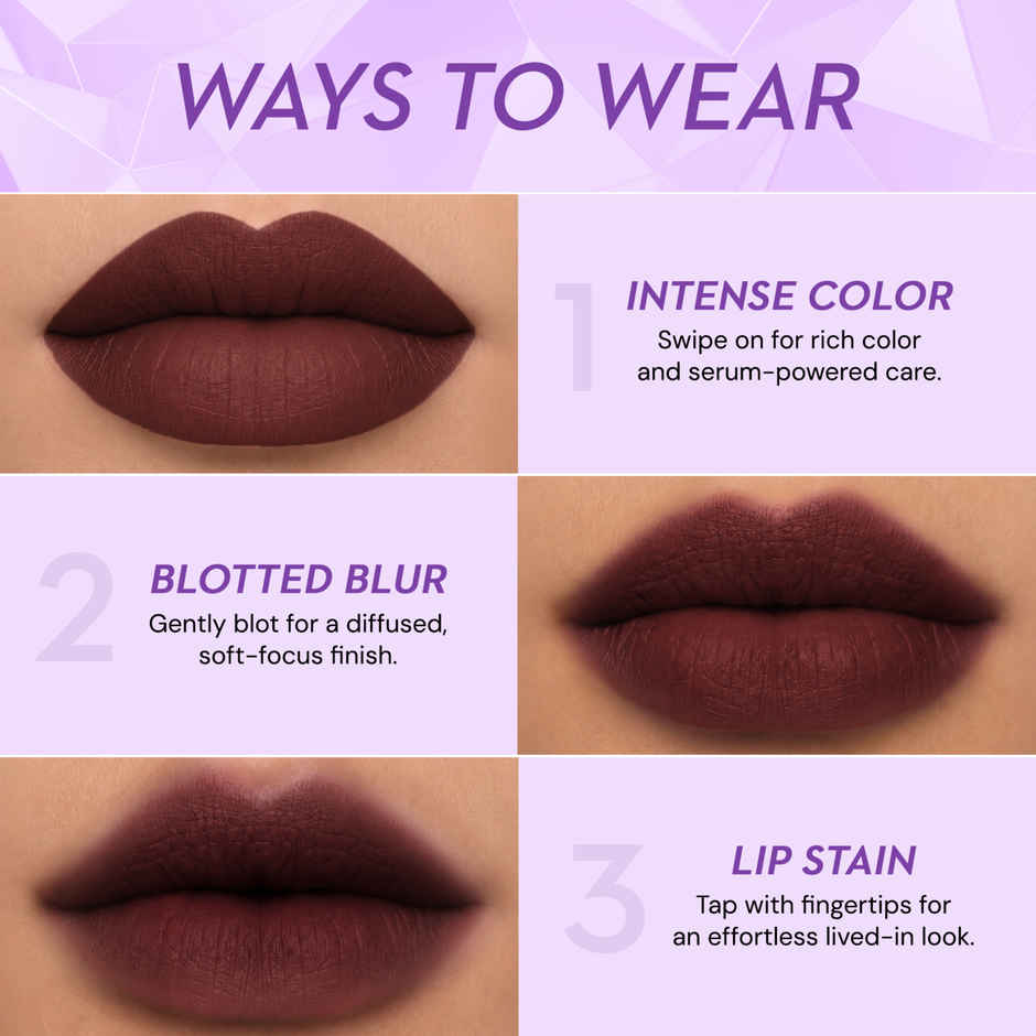 SUGAR Cosmetics Glide Peptide Serum Lipstick | 10 Miami Mocha