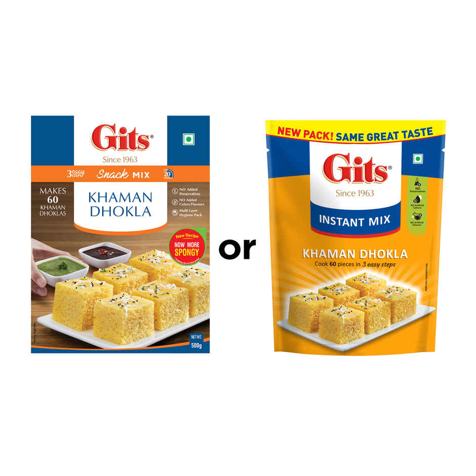 Gits Khaman Dhokla Instant Snack Mix | Quick & Traditional