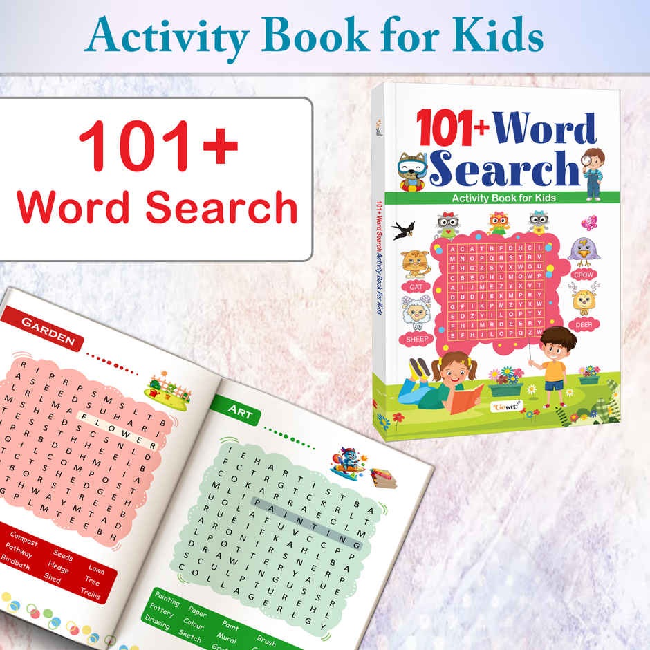 101+ Word Search Activity Book for Kids | Early Learning Activity Book | Preschool Learning Book