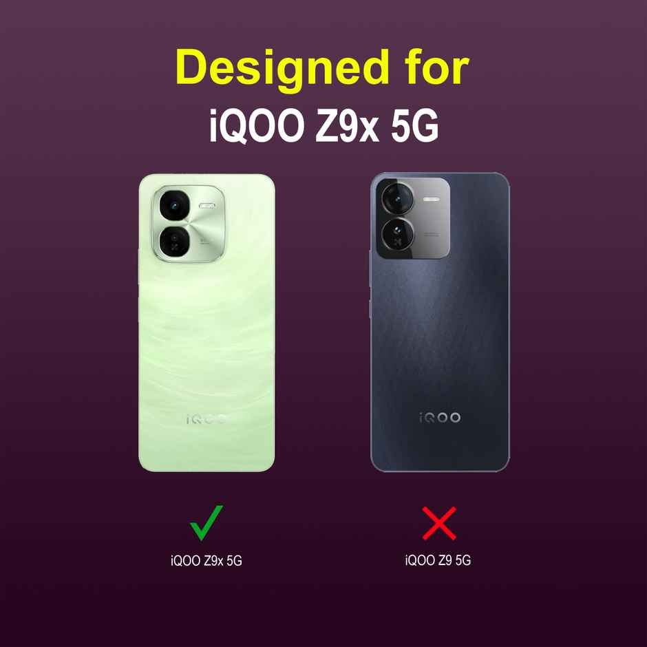 Zapcase Back Cover for iQOO Z9x 5G | Magic-Lavender