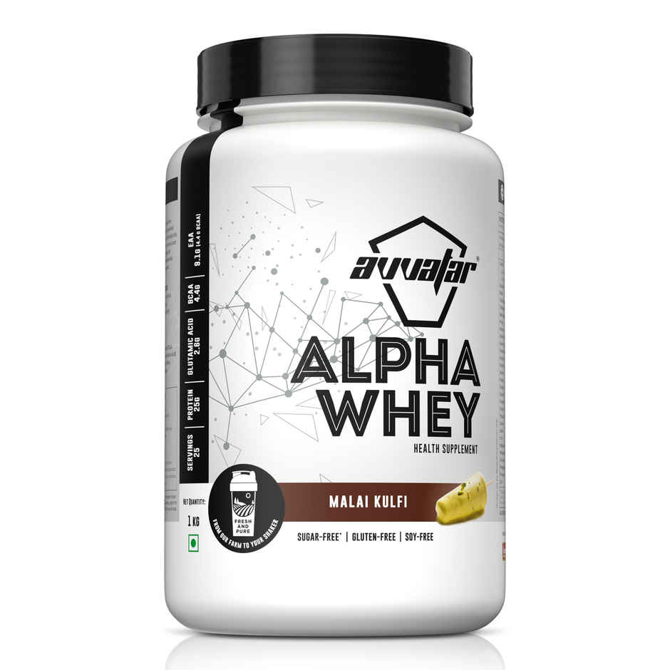 Avvatar Alpha Whey Protein | Malai Kulfi