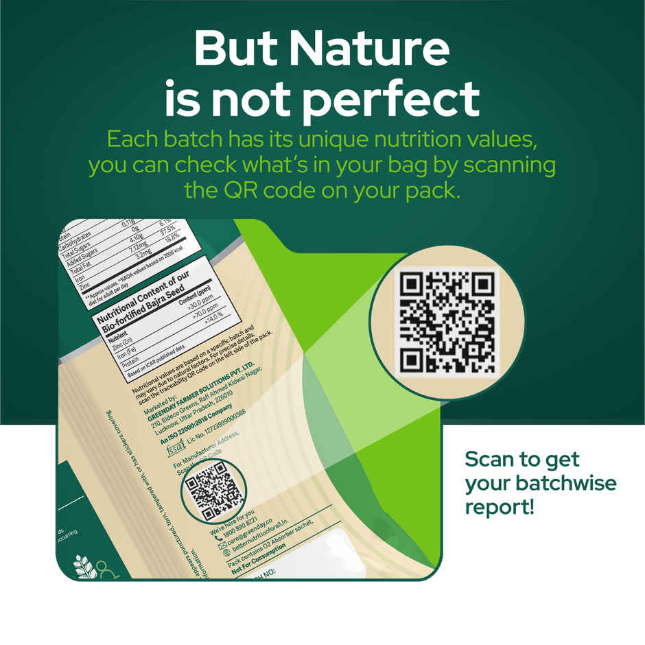 Better Nutrition Bajra Atta | Biofortified - 2X Nutriton