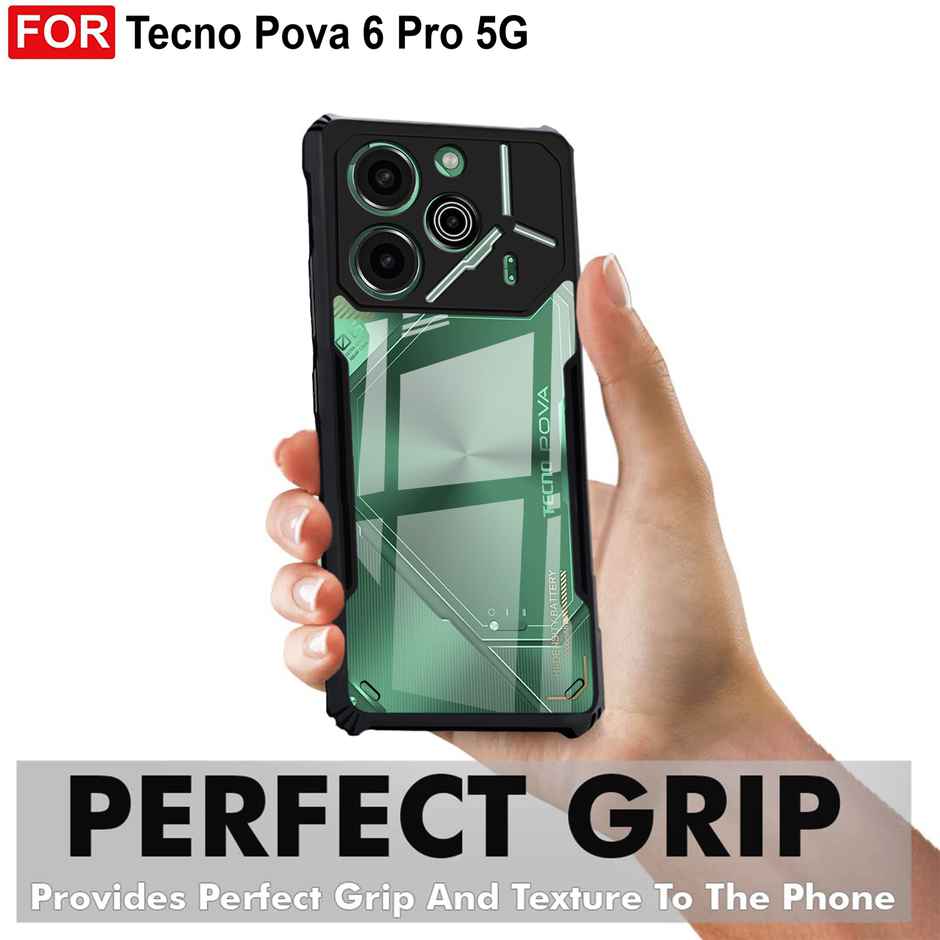 Zapcase Back Cover for Tecno Pova 6 Pro 5G | Matte-Black