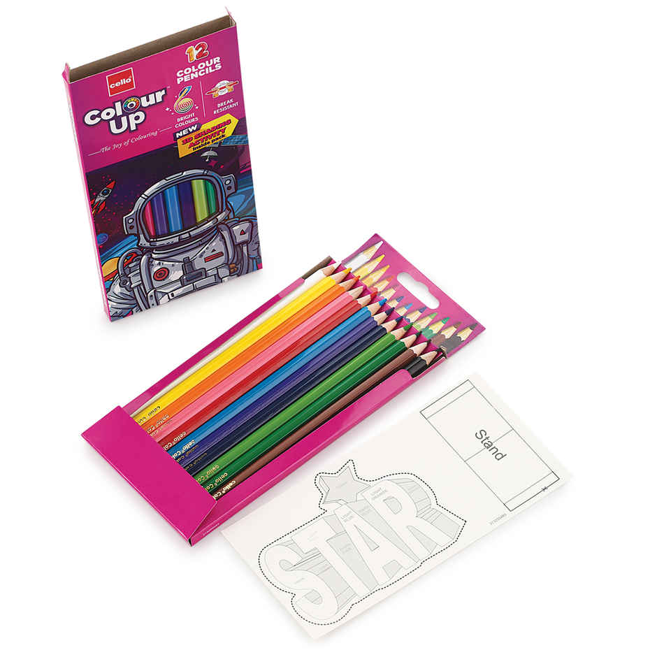 Cello ColourUp Colour Pencils-12 Shades
