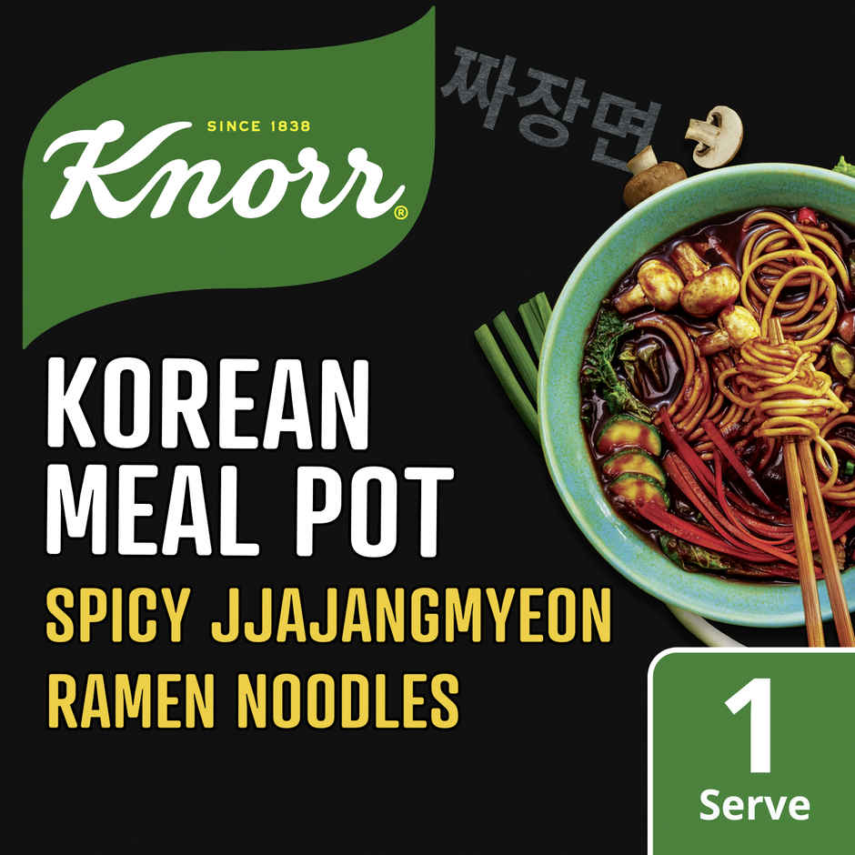 Korean Knorr Meal Pot - Spicy Jjajangmyeon Ramen Korean Noodles Veg