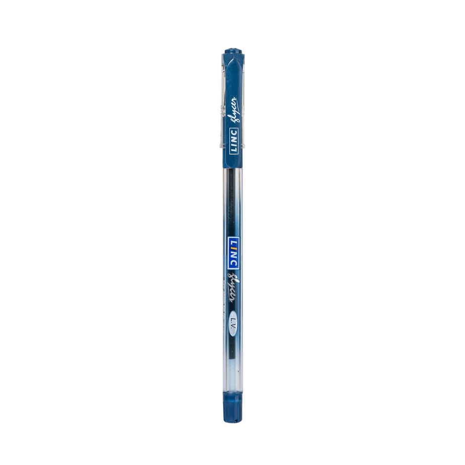 Linc Glycer Ball Pens, 0.6 mm Tip, Blue Ink