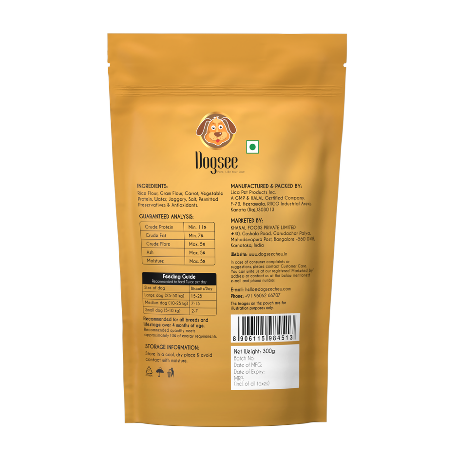 Dogsee Gigabites Cookies Carrot