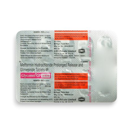 Glycomet-GP 3/850 Tablets PR