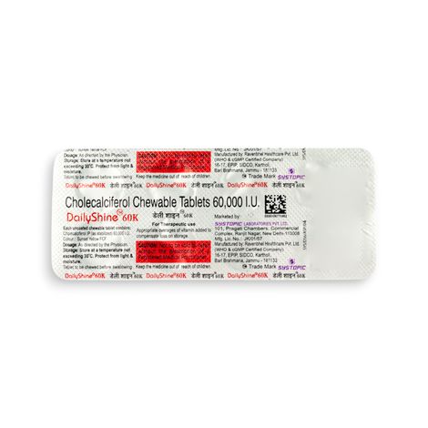 DailyShine 60K Orange Flavour Sugar Free Tablet