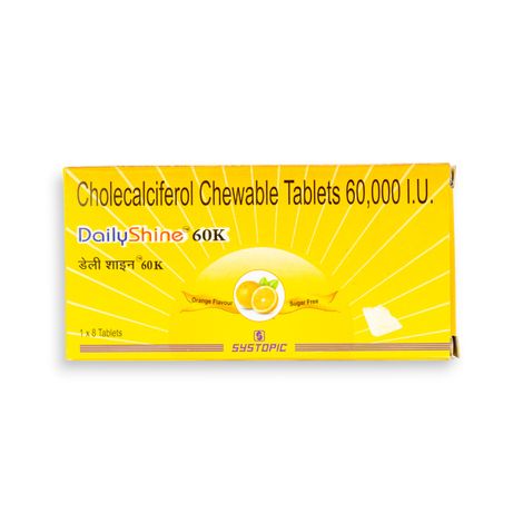 DailyShine 60K Orange Flavour Sugar Free Tablet