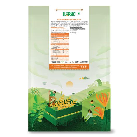 Floryo Freshly Milled Whole Chana Sattu | High Fiber