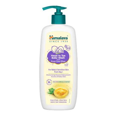 Himalaya Head To Toe Baby Wash With Pure Cow Ghee & Ph 5.5
