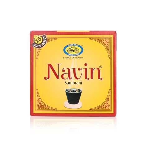 Pure Navin Sambrani Dhoop Cups For Pooja | 15 Cups | Cycle