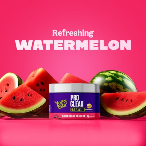 Yoga Bar Creatine Monohydrate-Micronized & Power-Packed  Strength & Performance, Watermelon Flavor