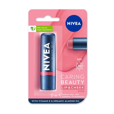 Nivea Lip Care Caring Beauty Rose