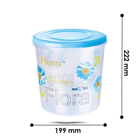 Nayasa Plastic Store-In Set (58,59,60) | 5.2 L, 7.2 L, 11.2 L | BPA Free, Stackable & Modular Multi Purpose Plastic Container | Blue