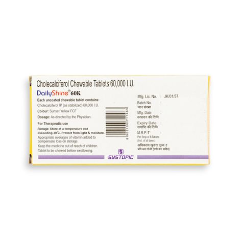 DailyShine 60K Orange Flavour Sugar Free Tablet